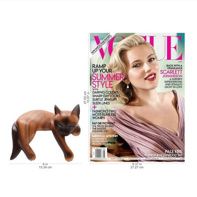 Alternate image for Sleeping Siamese Suar Wood Cat Statuette Sleeping Feline