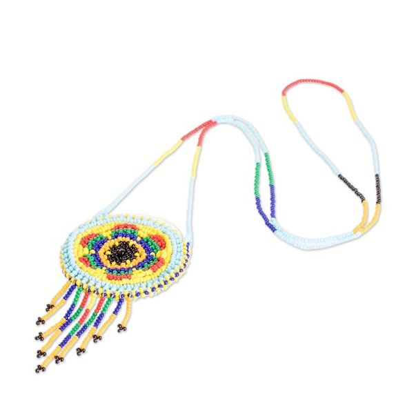 Alternate image for Handcrafted Beaded Guatemalan Kite-Themed Mini Shoulder Bag Traditional Barrilete