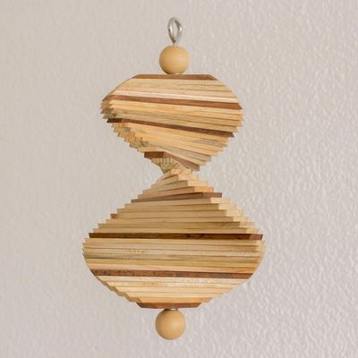Alternate image for Handcrafted Wood Mobile with Adjustable Shapes Tranquil Moments