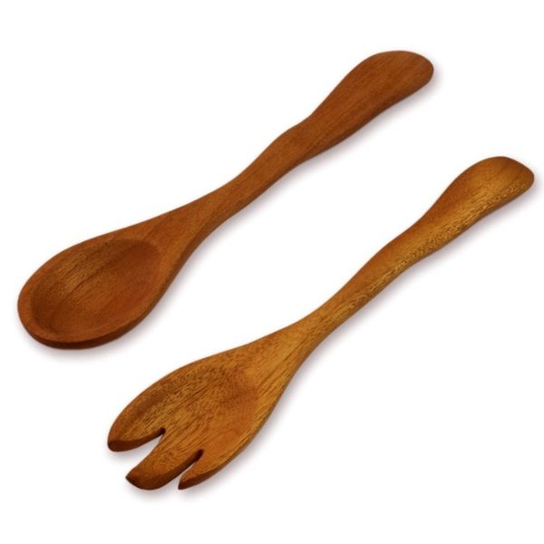 Alternate image for Collectible Wood Salad Serving Set Forest Whisper