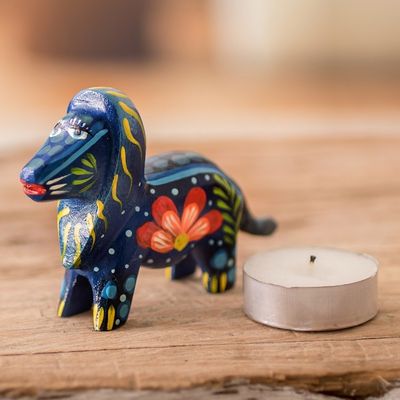 Alternate image for Multicolored Hand Carved Lion Figurine Proud Lion
