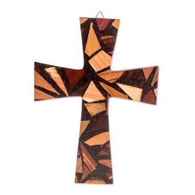 Alternate image for Reclaimed Wood Wall Cross from Costa Rica Love and Hope