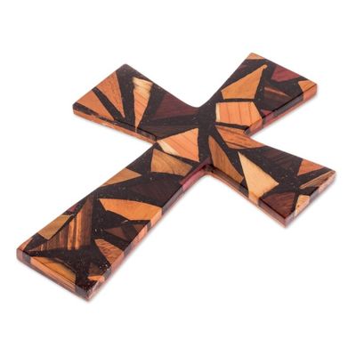 Alternate image for Reclaimed Wood Wall Cross from Costa Rica Love and Hope