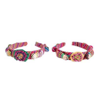 Alternate image for Multicolored Cotton Headbands Pair Pretty Quitapenas