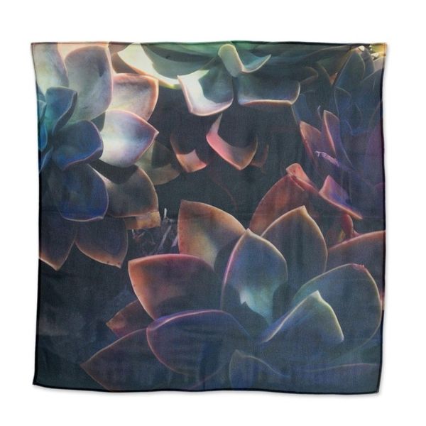 Alternate image for Handkerchief with Printed Succulent Photograph Succulent Paradise