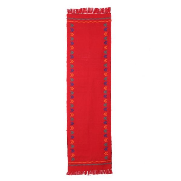 Alternate image for Handcrafted Cotton Red Runner Table Linen Festive India
