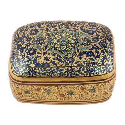 Alternate image for Papier Mache Floral-Motif Box from India Persian Charm