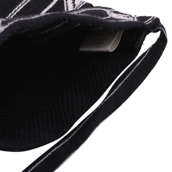 Alternate image for Hand Woven Black and White Cotton Sling Bag Rajasthani Roads