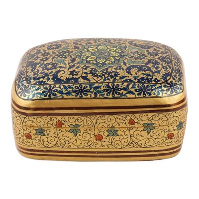 Alternate image for Papier Mache Floral-Motif Box from India Persian Charm