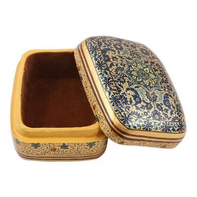 Alternate image for Papier Mache Floral-Motif Box from India Persian Charm