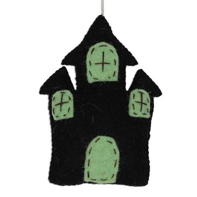 Alternate image for Set of 9 Handmade Wool Haunted Halloween Ornaments Halloween Haunts
