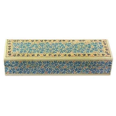 Alternate image for Oil Painted Willow Jewelry Box With Chinar Leaf Motifs Chinar Charm