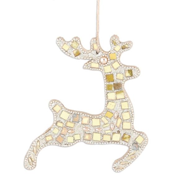 Alternate image for Reindeer and Star Ornaments Set of 4 Dazzling Noel