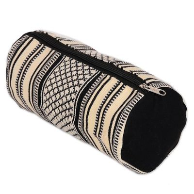 Alternate image for Alabaster and Black Cotton Cosmetic Bag from India Alabaster Stars