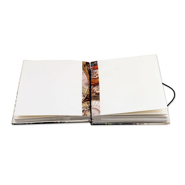 Alternate image for Handmade Paper Journal with Screen-Printed Cover Feather Light