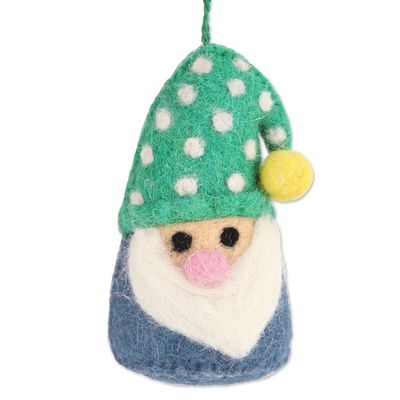 Alternate image for Wool Felt Holiday Ornaments Set of 6 Nordic Gnomes