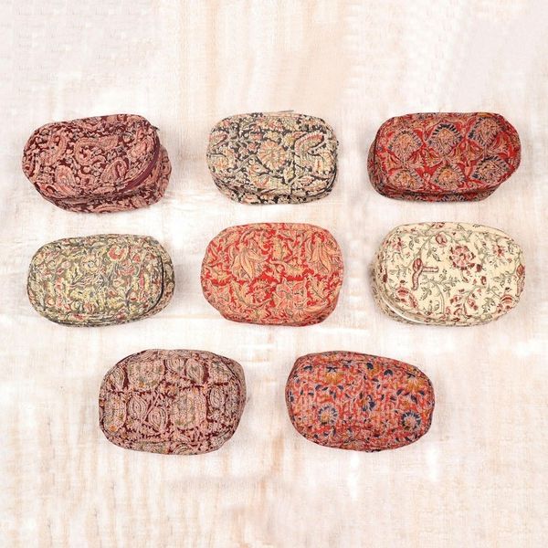 Alternate image for Block-Printed Cotton Travel Bag Travel Ecstasy