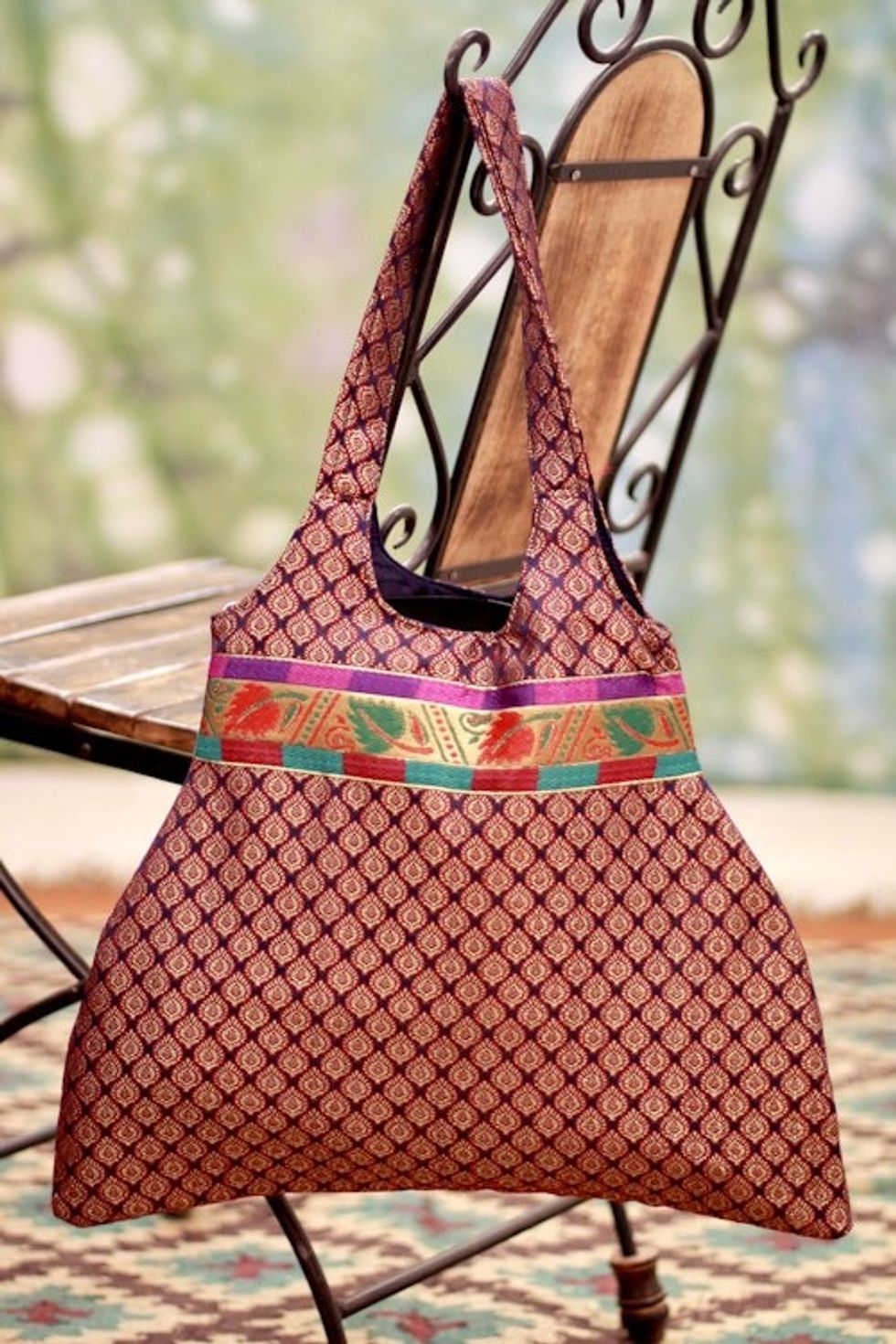 Shoulder bag 'Rajasthan Purple'