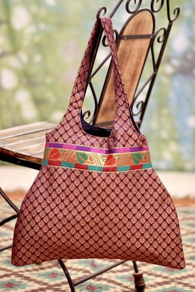 Alternate image for Shoulder bag Rajasthan Purple
