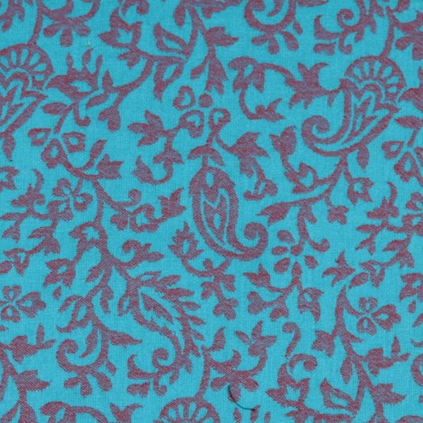 Alternate image for Blue and Red Jacquard Woven Shawl from India Paisley Fanfare in Cardinal