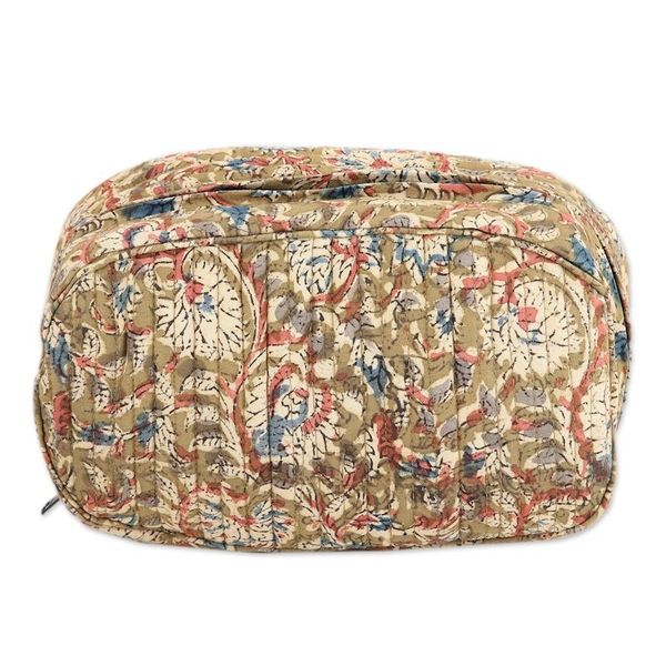 Alternate image for Block-Printed Cotton Travel Bag Travel Ecstasy