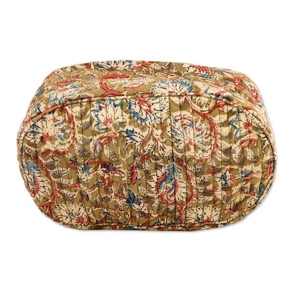Alternate image for Block-Printed Cotton Travel Bag Travel Ecstasy