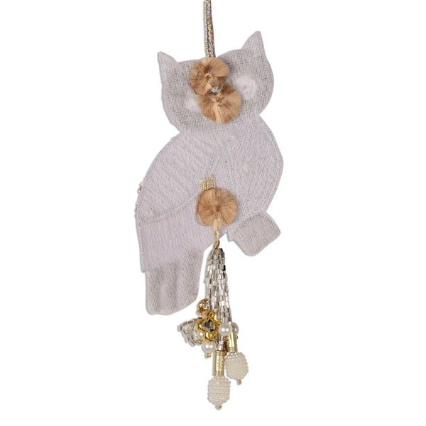 Alternate image for Beaded Owl Christmas Ornaments Set of 3 Owl Glitz