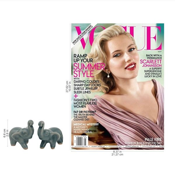 Alternate image for 2 Blue Celadon Ceramic Handcrafted Lucky Elephant Figurines Lucky Blue Elephants