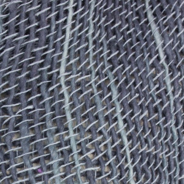 Alternate image for Blue Gray Open Weave Cotton Scarf Handmade in Thailand Winter Melange