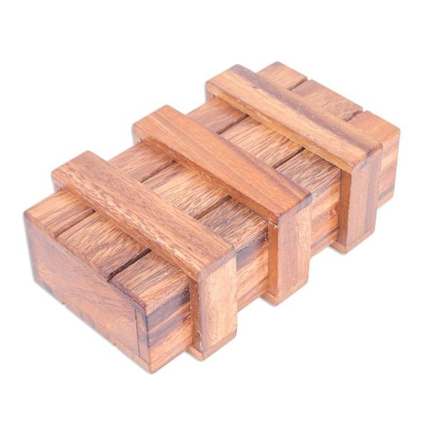 Alternate image for Hand Made Raintree Wood Puzzle Game Double Magic