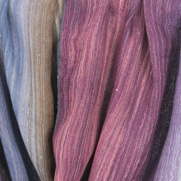 Alternate image for Colorful 100 Cotton Hand Woven Infinity Scarf from Thailand Radiant Horizon