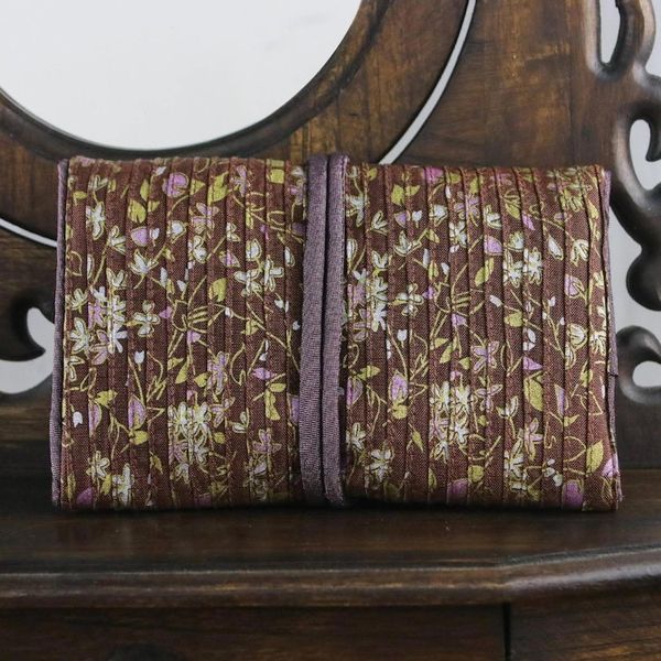 Alternate image for Rayon and Silk Blend Jewelry Roll in Brown from Thailand Fashion Garden
