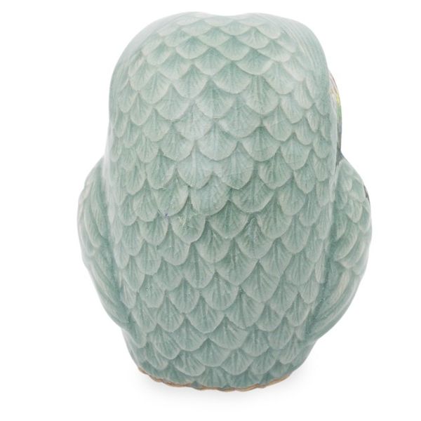 Alternate image for Blue Celadon Ceramic Owl Figurine Sweet Blue Owl