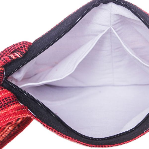 Alternate image for Traditional Elephant-Themed Floral Red Sling with Fringes Elephants Delight