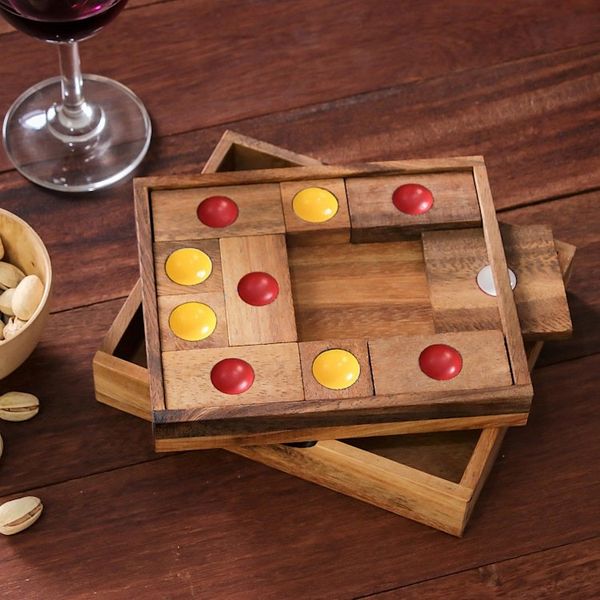 Alternate image for Handmade Rain Tree Wood Puzzle from Thailand Escape