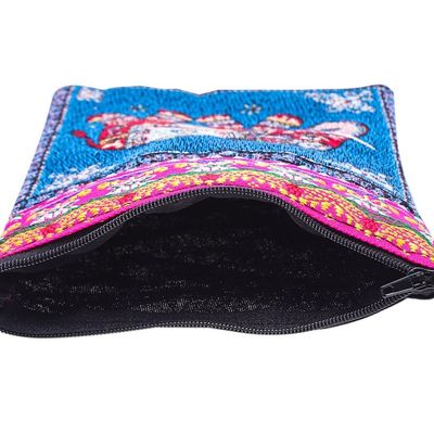 Alternate image for Artisan Crafted Cotton-Blend Sling Mae Rim Elephant in Blue