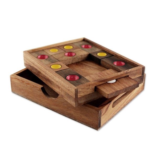 Alternate image for Handmade Rain Tree Wood Puzzle from Thailand Escape