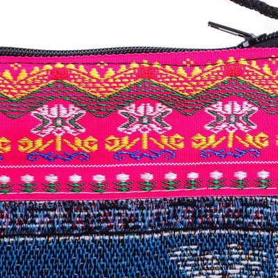 Alternate image for Artisan Crafted Cotton-Blend Sling Mae Rim Elephant in Blue