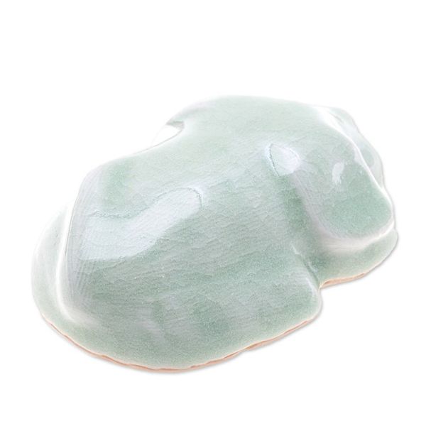 Alternate image for Green Celadon Ceramic Figurine Scolded Pup