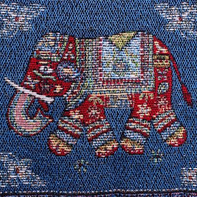 Alternate image for Artisan Crafted Cotton-Blend Sling Mae Rim Elephant in Blue