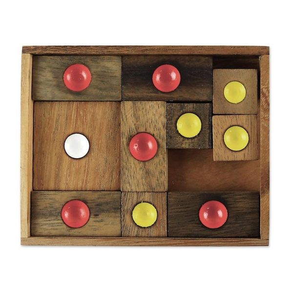 Alternate image for Handmade Rain Tree Wood Puzzle from Thailand Escape