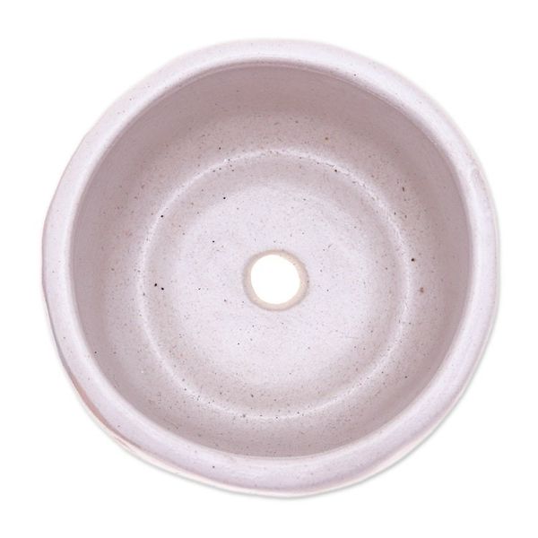 Alternate image for Handcrafted Ceramic Flower Pot with Brown Speckle Pattern Speckled Bud
