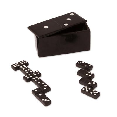 Alternate image for Black Marble Domino Set from Mexico Strategic Chance