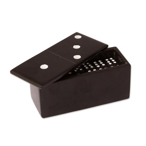 Alternate image for Black Marble Domino Set from Mexico Strategic Chance