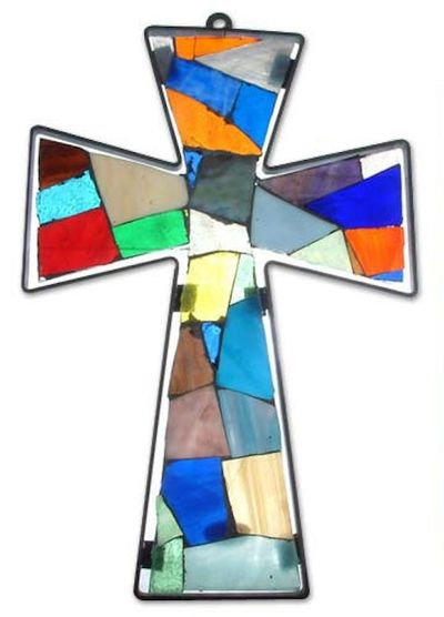 Alternate image for Stained glass cross Reflections of Color