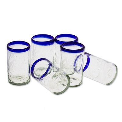 Alternate image for Clear Recycled Blown Glass Tumblers Set of 6 Paloma