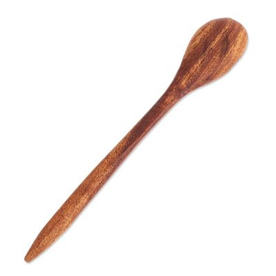 Alternate image for Cooking and Serving Spoon Hand-Carved from Mahogany Wood Cook with Style