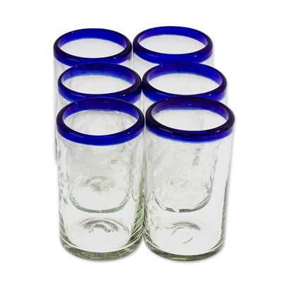 Alternate image for Clear Recycled Blown Glass Tumblers Set of 6 Paloma