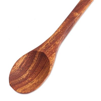 Alternate image for Cooking and Serving Spoon Hand-Carved from Mahogany Wood Cook with Style