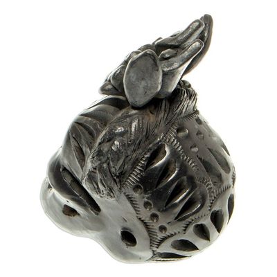 Alternate image for Barro Negro Skull Figurine from Mexico Dark Frida